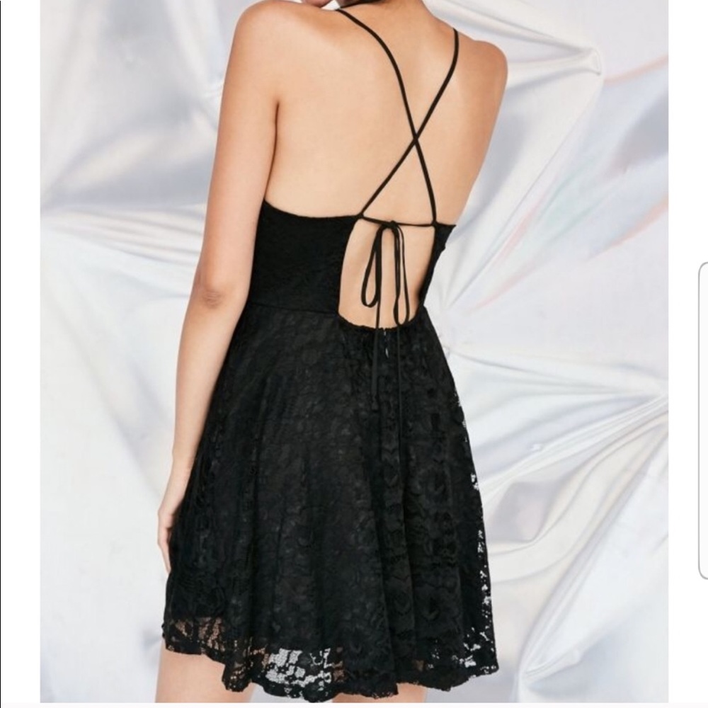 Kimchi blue black lace dress!